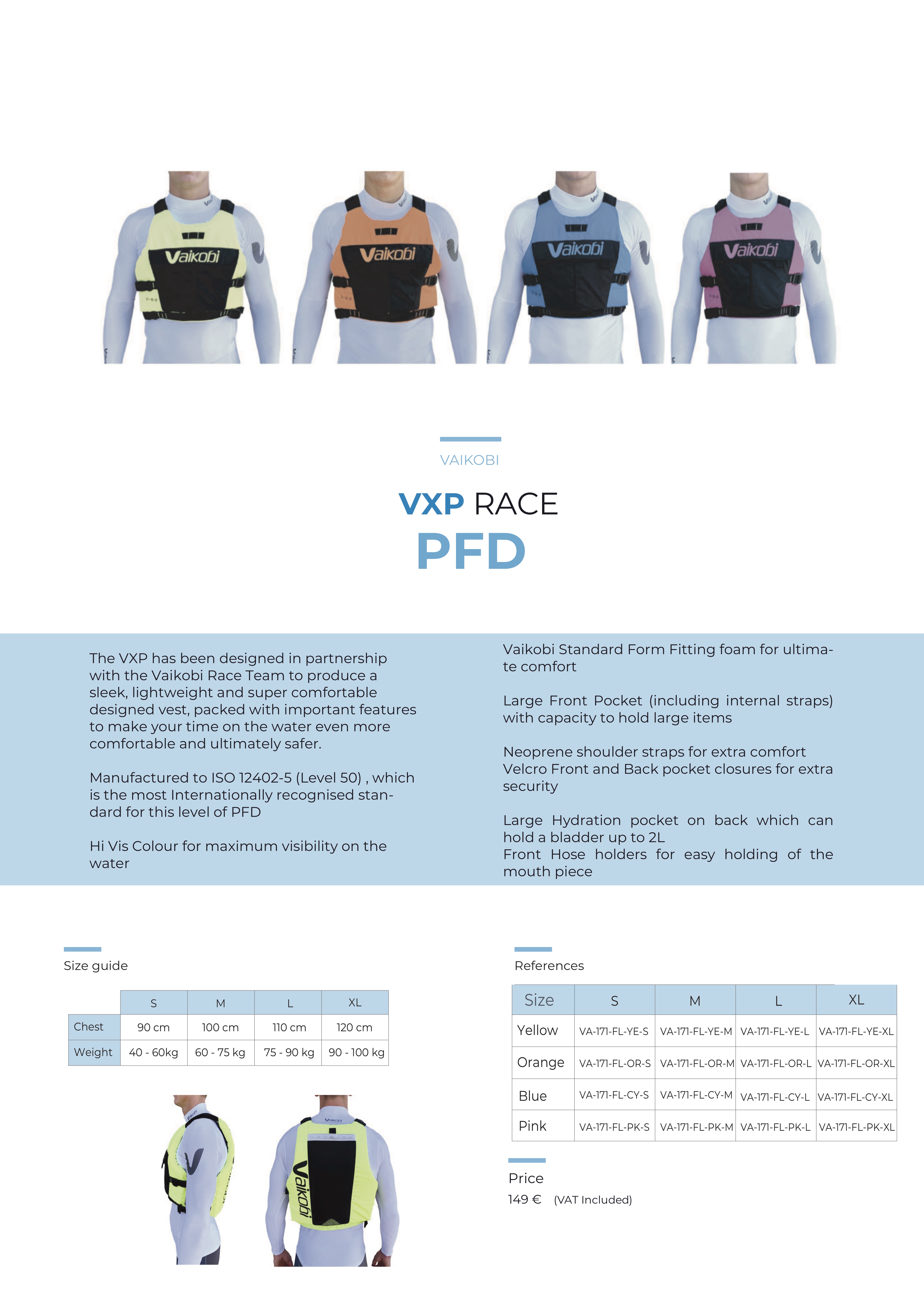 VXP race chaleco